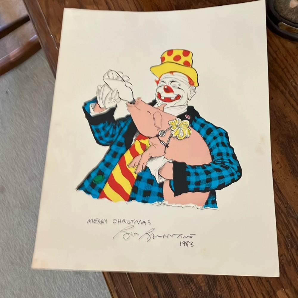 Colorful Clown Art Print